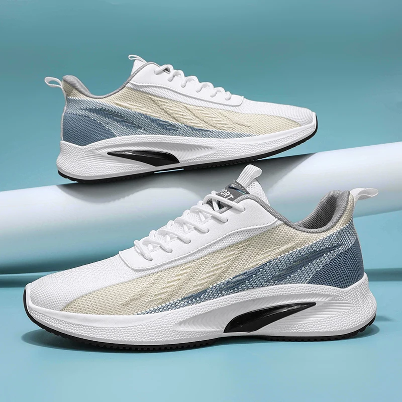 

Мужская Спортивная повседневная обувь, нескользящая износостойкая дышащая сетчатая мягкая подошва для бега, летняя обувь