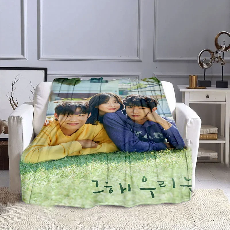 Корейские драмы Наша любимая летняя серия одеяла с принтом Choi Woo-shik Kim Da Mi
