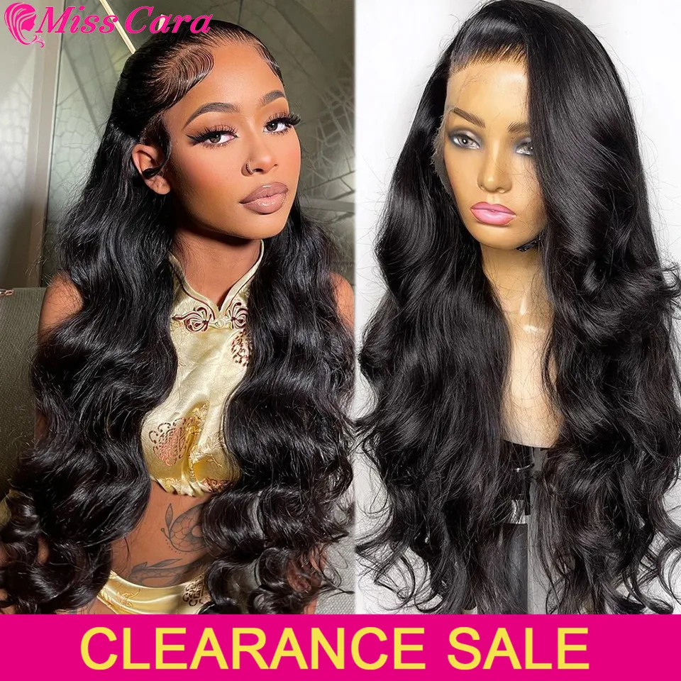 HD Transparent Lace Front Human Hair Wigs For Women Raw Inidan Body Wave Human Hair Lace Frontal Wigs 4x4 Lace Closure Wigs