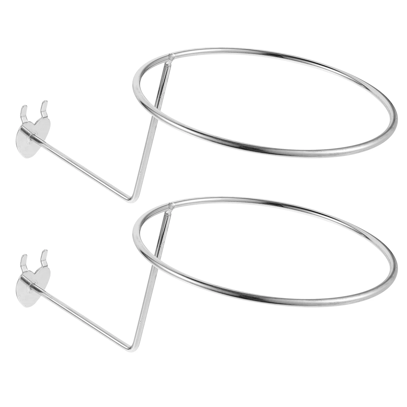 

2pcs Hat Display Racks Metal Hat Display Holder Ball Rack Sports Ball Holder Rack