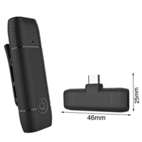 usb c microphone play 2 4g type c lapel mic for live stream interview connection wireless lavalier plug video recording auto