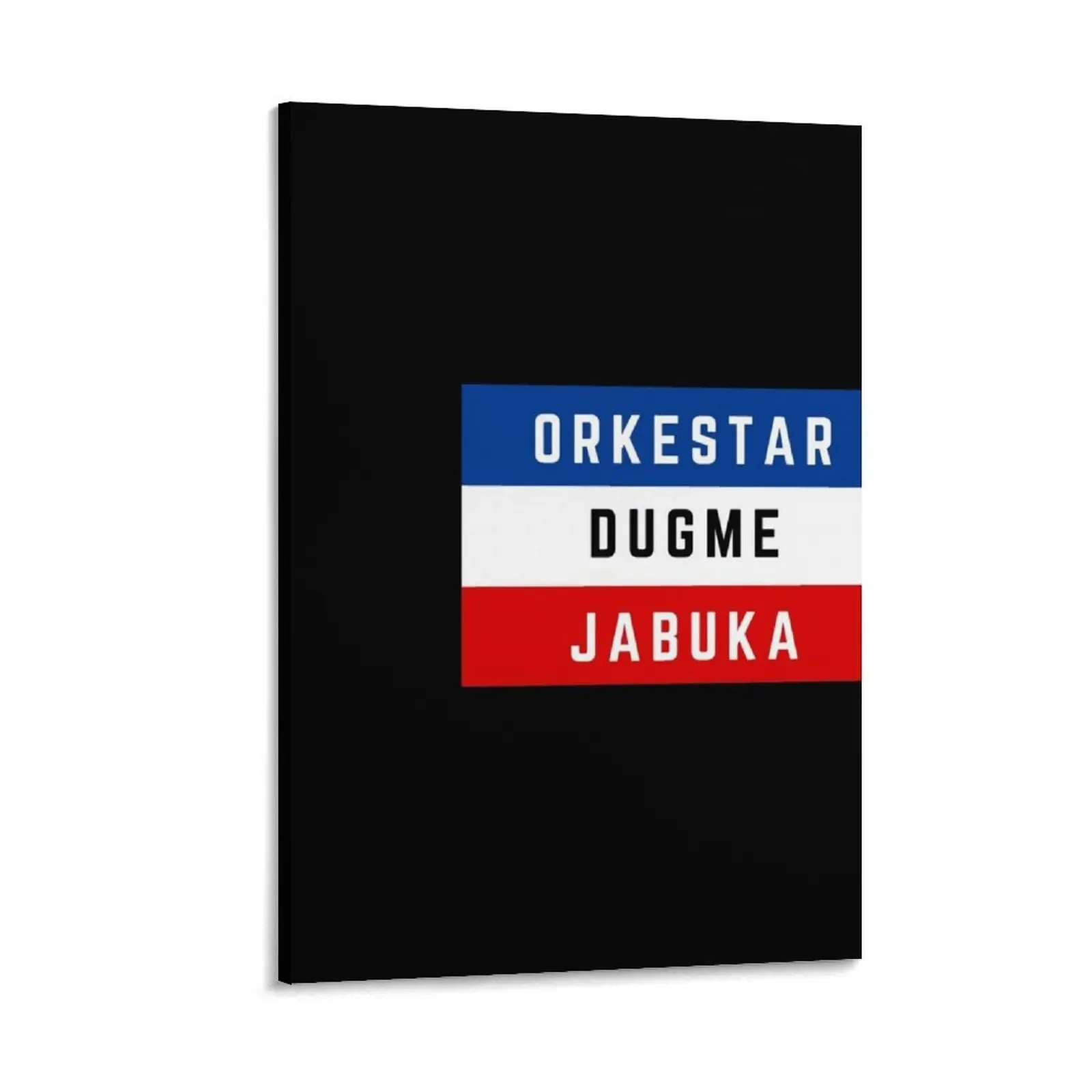 Югославиский флаг - Бижусело Dugme Plavi Orkestar Crvena Мяuka Balkan Картина на холсте Украшение