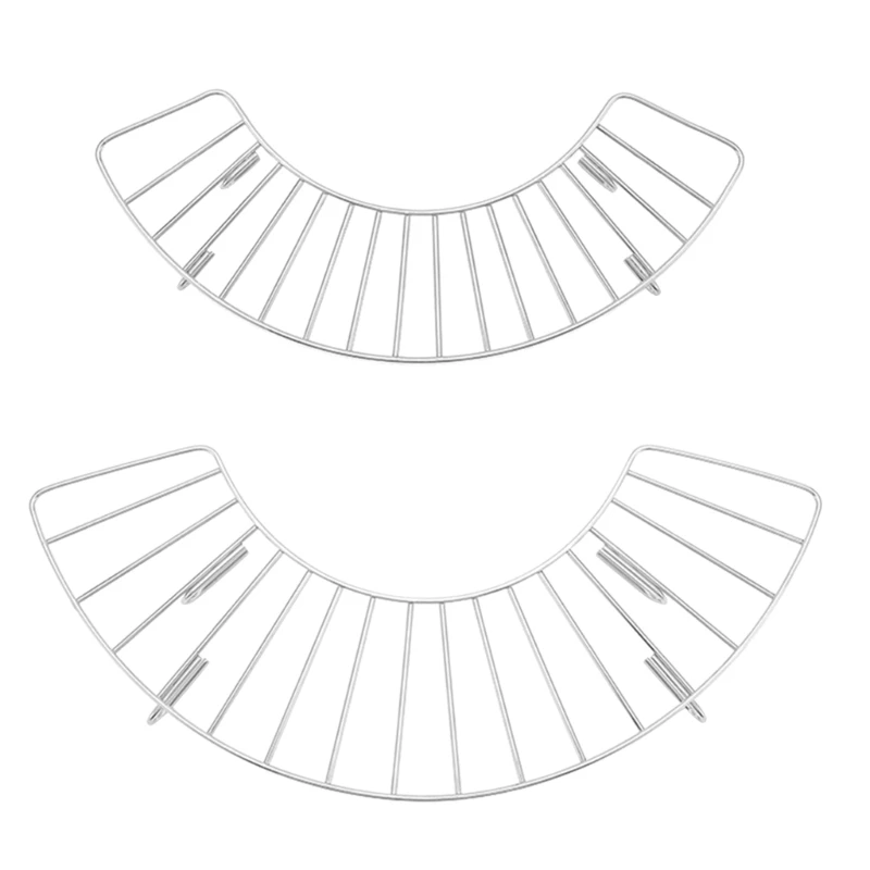 

Small Half Round Cooling Rack Stainless Steel BBQ Grills Rack Cooling Rack Strainers Anti-scorching Grill Rack G99D