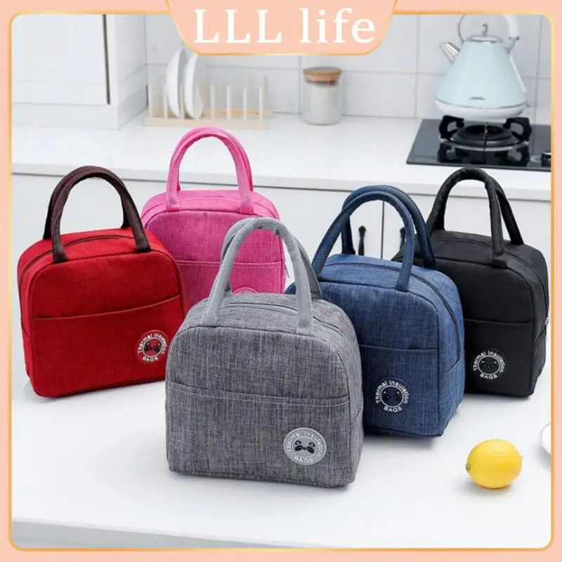 

Insulated Waterproof Storage Bag Lunch Box Bento Pouch Dinner Insulation Bag Thermal Insulated Lunch Box Portable Lunchbox Bag