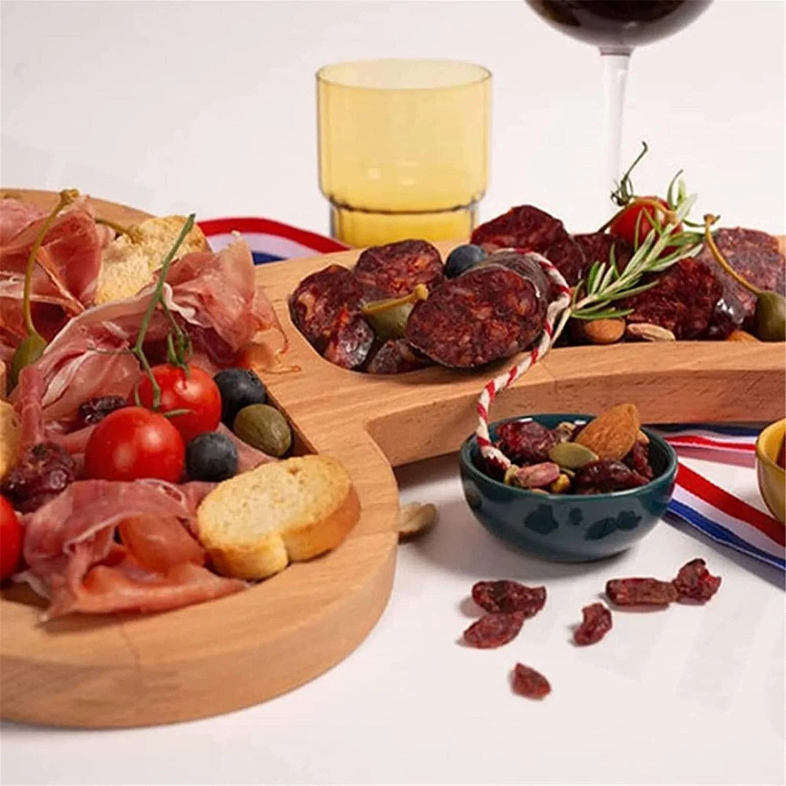 

Brand New Aperitif Board Tray 1pc 24*15cm Aperitif Plate Charcuterie Funny Personalized Picnic Breadsticks Cakes