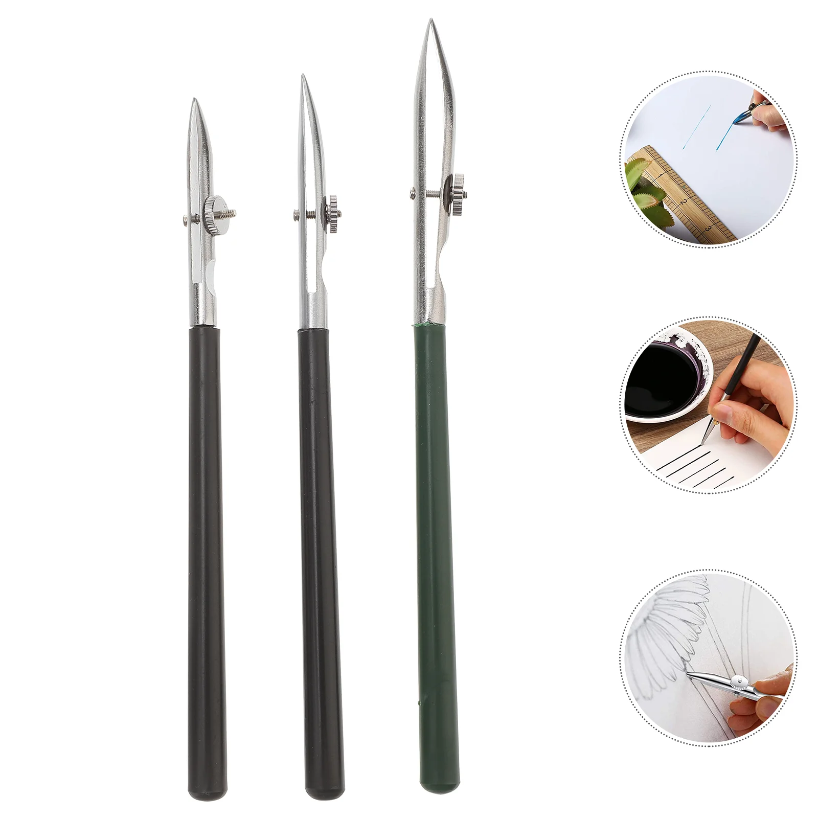 

Pen Ruling Drawing Line Masking Fluid Calligraphy Fine Straight Set Lines Pens Adjustable Nibs Comic Watercolor Technical Ink