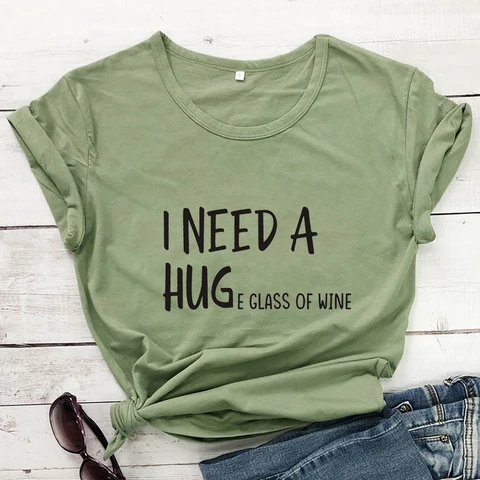 Мне нужна огромная хлопковая Футболка с бокалом вина, забавная Женская хипстерская футболка с коротким рукавом для питья