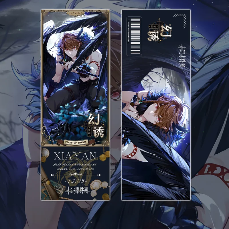 Популярная фотография Raven оригинальная маленькая открытка лазерный билет милая