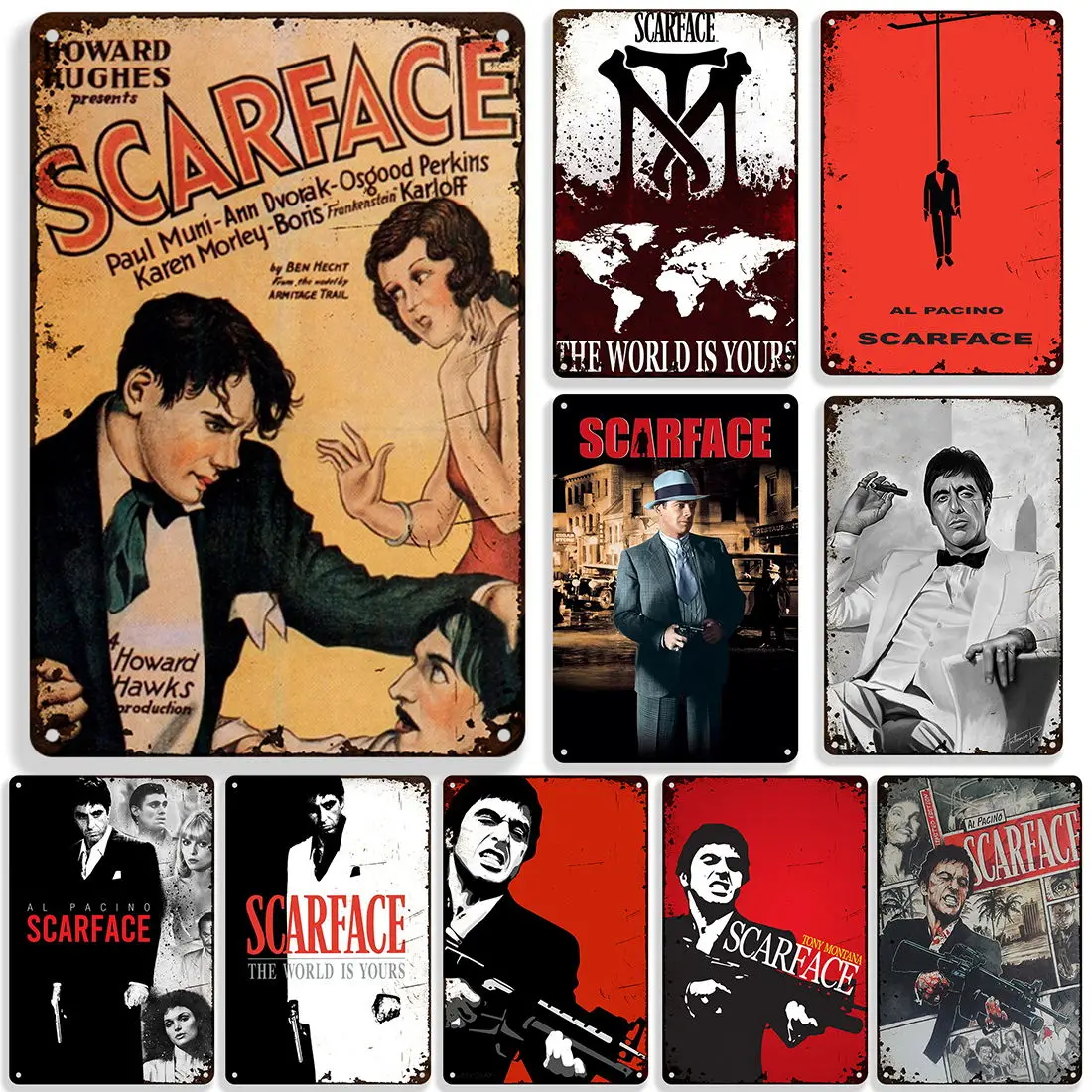 Ретро-постер из фильма винтажный металлический знак декоративная пластина