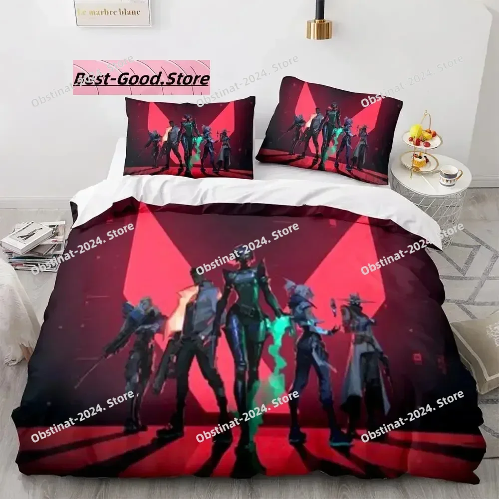 Комплект постельного белья Gaming Valorant Single Twin Full Queen King Size комплект для взрослых и