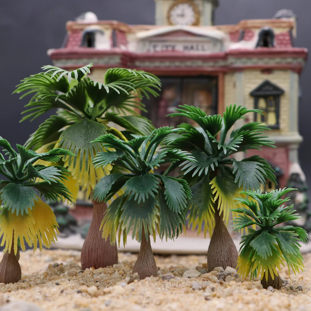

Trees Model Palm Tree Scenery Mini Diorama Rainforest Landscapeminiature Scale Green Train Architecture Models Tropical