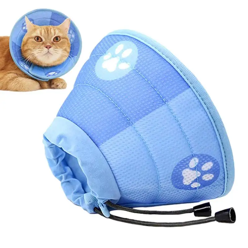 

Pet Cat Dog Elizabethan Collar Cute Anti-Bite Lick Surgeries Wound Cats Protective Neck Collar Cone Recovery Wound Cats Collar