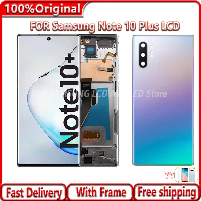 ЖК-дисплей Super AMOLED для Samsung Galaxy Note 10 Plus, сенсорный экран с дигитайзером для Samsung Note 10 + N975 N975F, оригинал