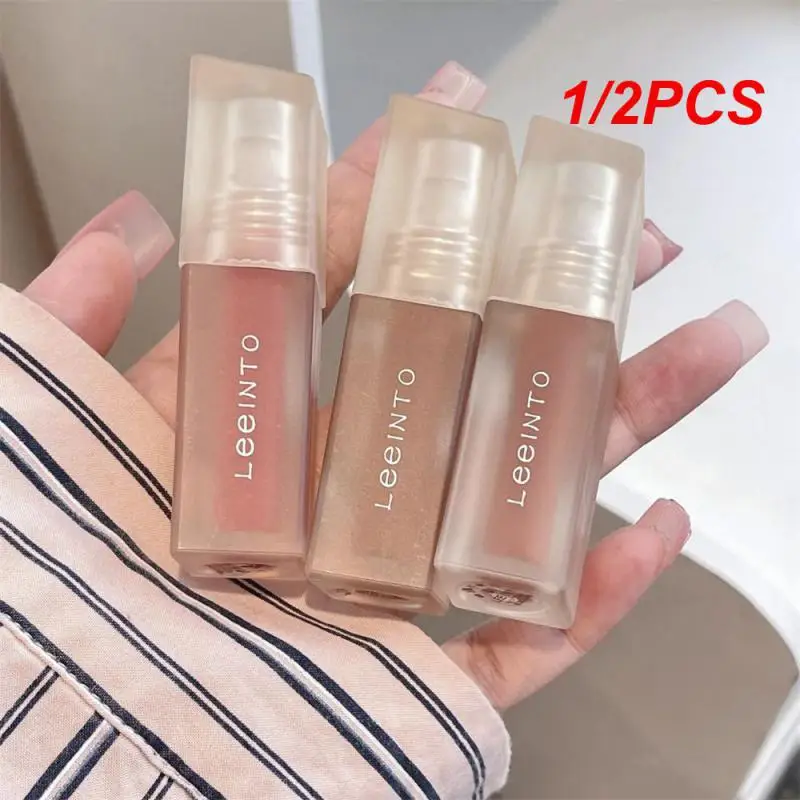 

1/2PCS Sexy Easy To Use Lip Gloss Natural Portable And Convenient Easy Color Lip Clay Health & Beauty