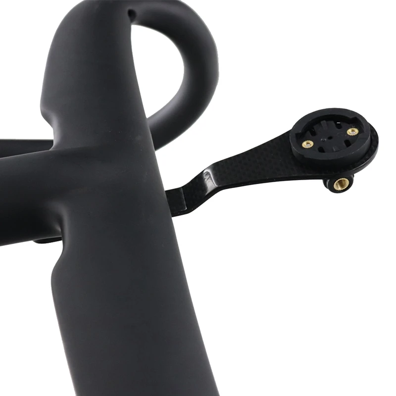 Углеродное волокно дорожный велосипед изогнутый руль компьютерное крепление