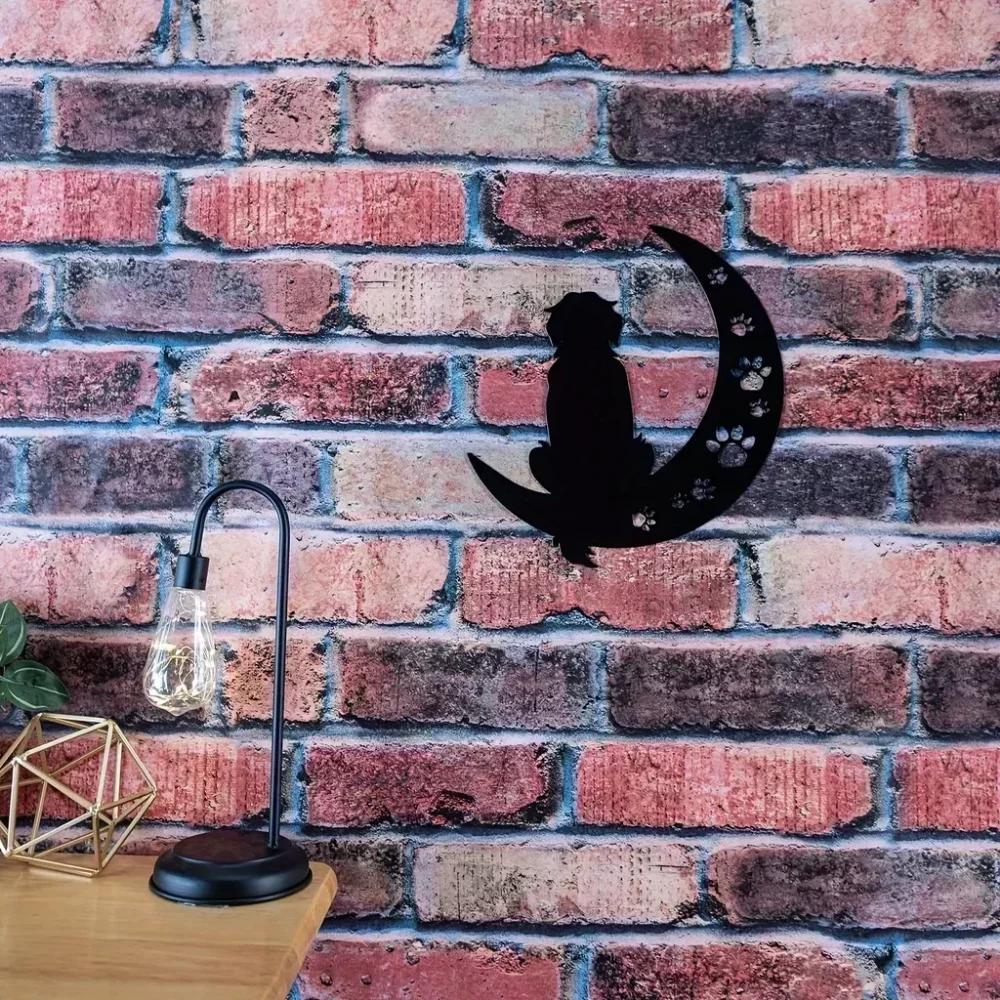 Металлический декор для стен в виде собаки черный лабрадор-ретривер любителей