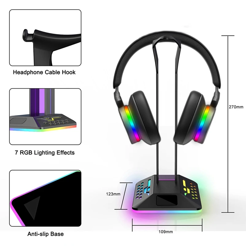 Держатель для гарнитуры RGB 7 цветов