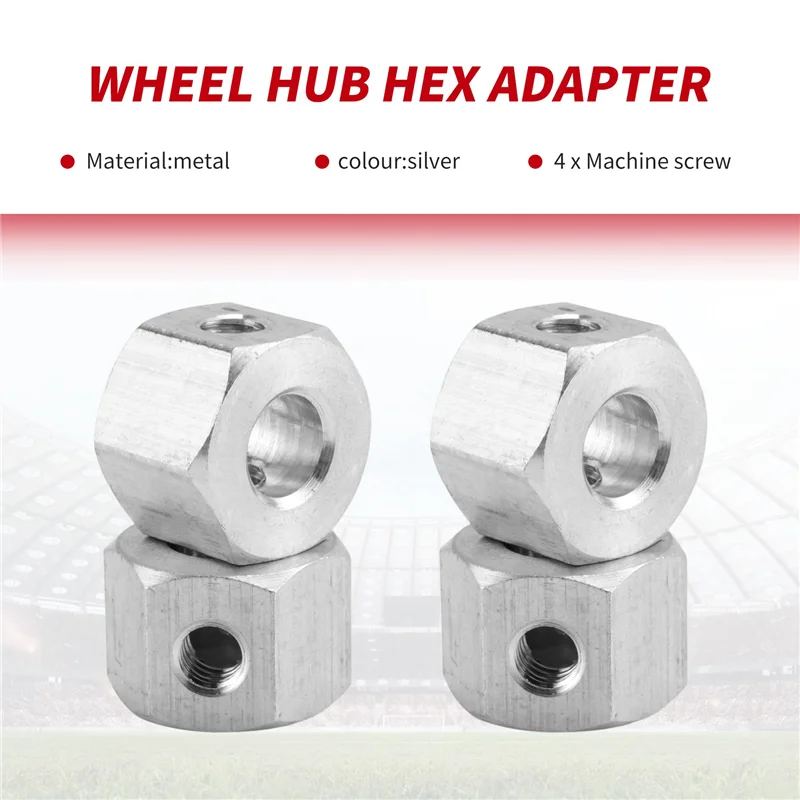 Фото FBIL-4PCS Металлический шестигранный адаптер-комбинатор для ступиц колес от 5 мм до 12 мм для радиоуправляемых моделей WPL D12 C14 C24 B14 B16 MN D90 D91, запчасти для тюнинга №5