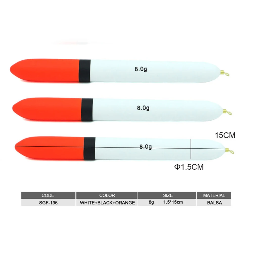 Чувствительный поплавок для рыбалки из бальзы регулируемая глубина