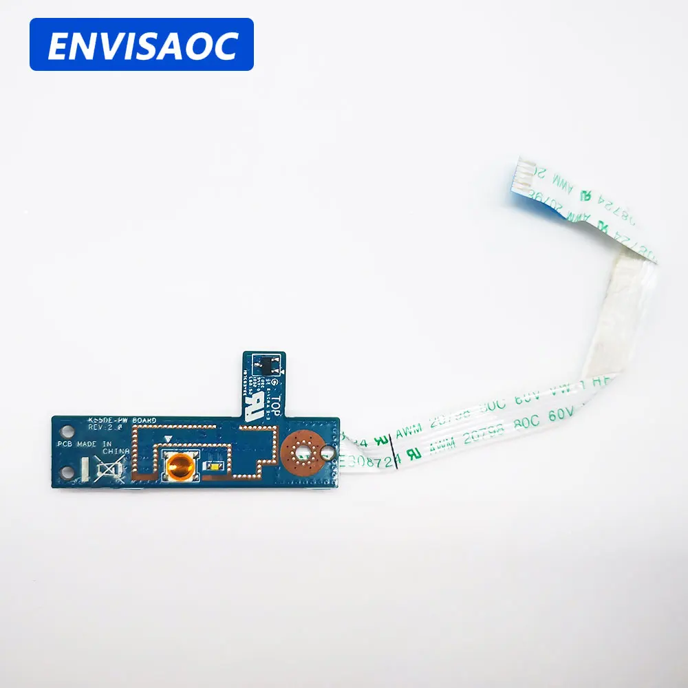 Для ASUS K55DE K55DR K55D K55N плата кнопки питания для ноутбука с кабельным переключателем ремонтные аксессуары K55DE REV: 2,0