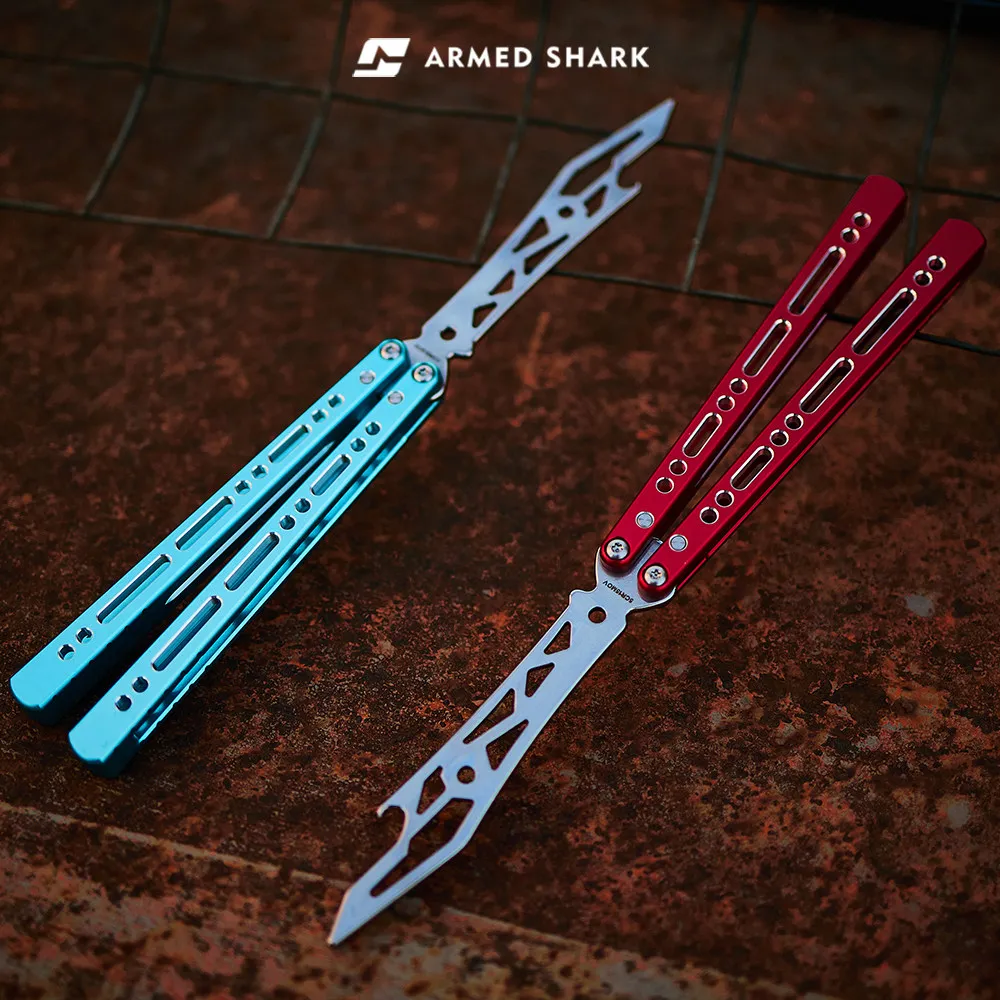 Фото Открывалка для бутылок Armed Shark Barracuda, алюминиевая рукоятка 7075, головка из стали 5Cr15, тренажер для пальцев, вес 113 г №1