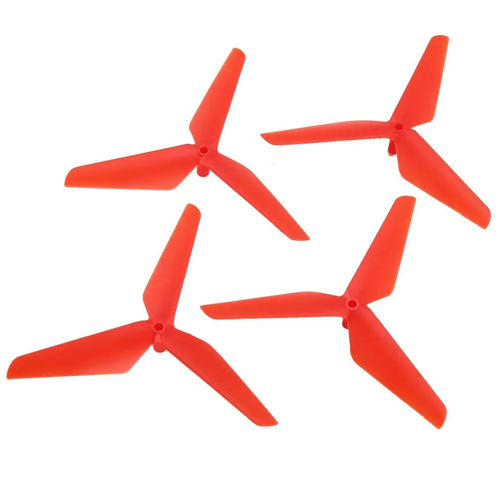 

2 пары пропеллеров CW/CCW, лопасти для радиоуправляемого дрона Syma X5C, квадрокоптера, самолета, детали