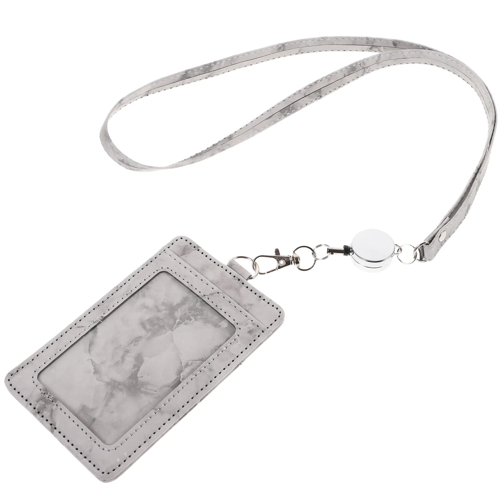 

Holder Id Cover Badge Work Pu Tag Lanyard Students Name Protector Vertical Pouches Pass Hanger Sleeve Design Identification Duty