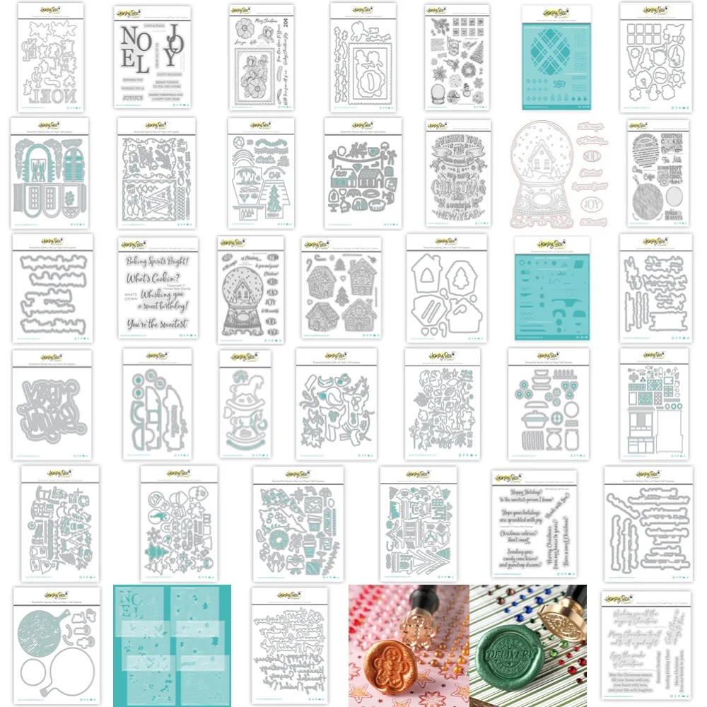 Рождественские металлические штампы и прозрачные лезвие для резки хрустальные