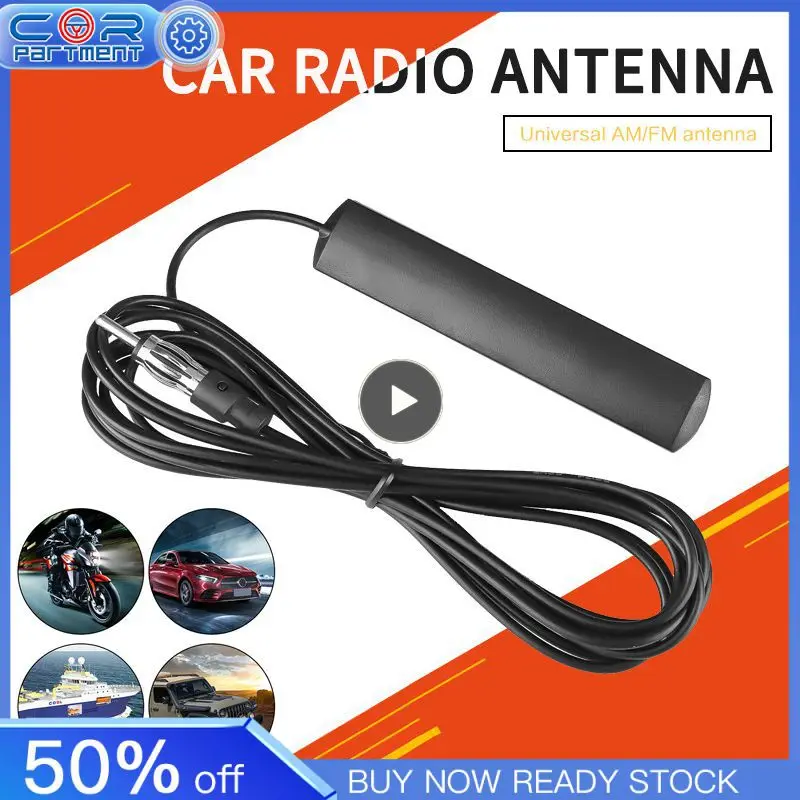 1~10PCS Car Radio 3/5m Antenna Stealth Fm Am Portable Durable Practical Fm Antenna Signal Amp Amplifier Stable Signal