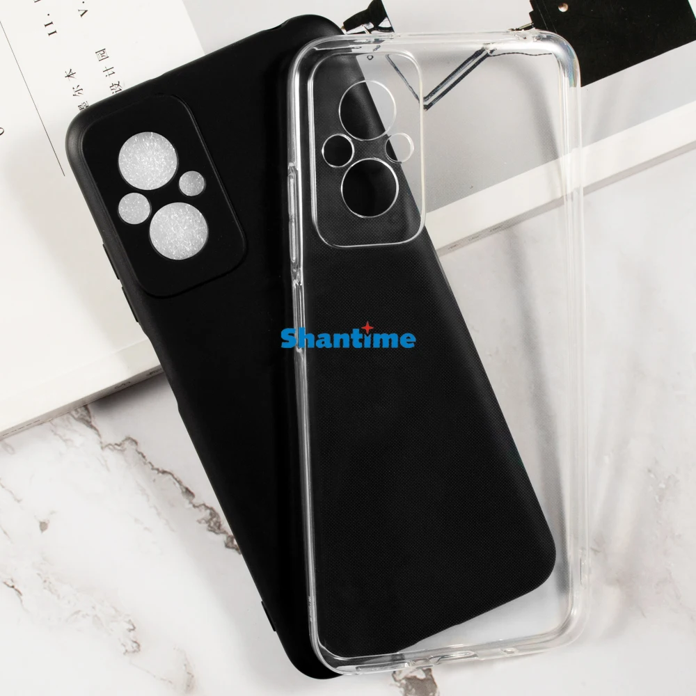 Мягкий чехол + комплект из закаленного стекла для Xiaomi Redmi 11 Prime 4G полная защита