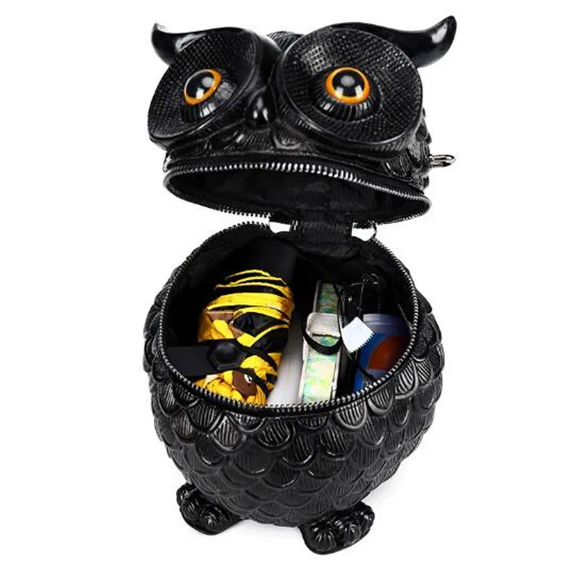 Кожаные женские кошельки и сумки в форме совы 3D дизайнерская сумка на плечо