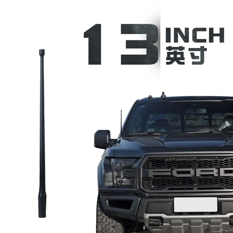 

2PCS 13inch Car Antenna For Ford Raptor F150 1990-2021 F150 AM FM Auto Roof Aerial Radio Signal Amplifier Antena Car Accessories