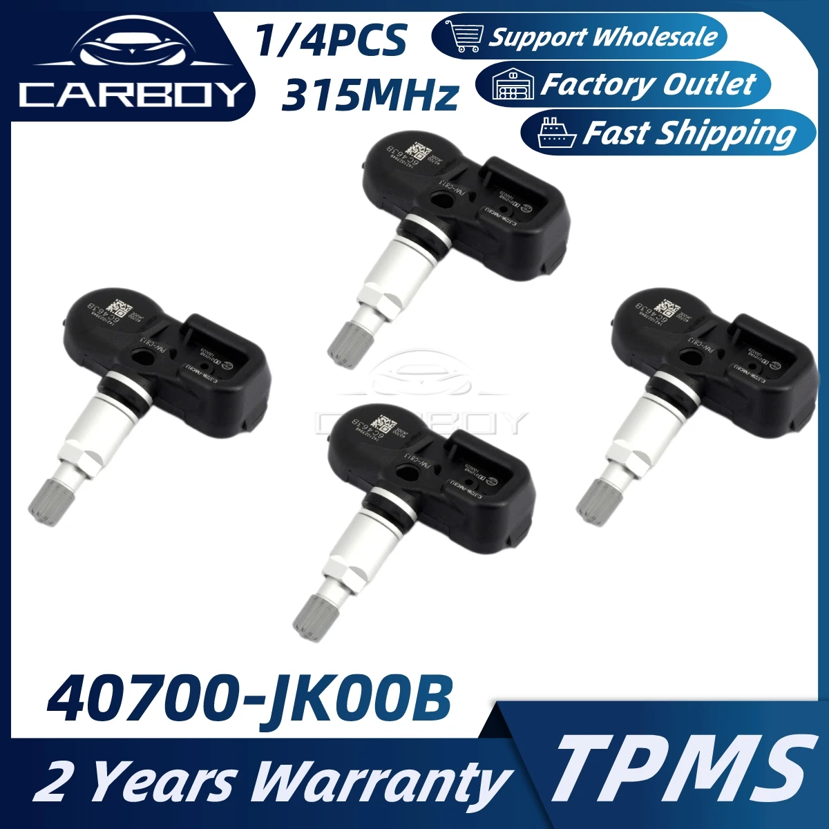 Система мониторинга давления в шинах 40700-JK00B 40700-JK00A TPMS для Nissan Juke Cube Infiniti EX35 G37 FX35 G35 FX45 315 МГц 1/4 шт.