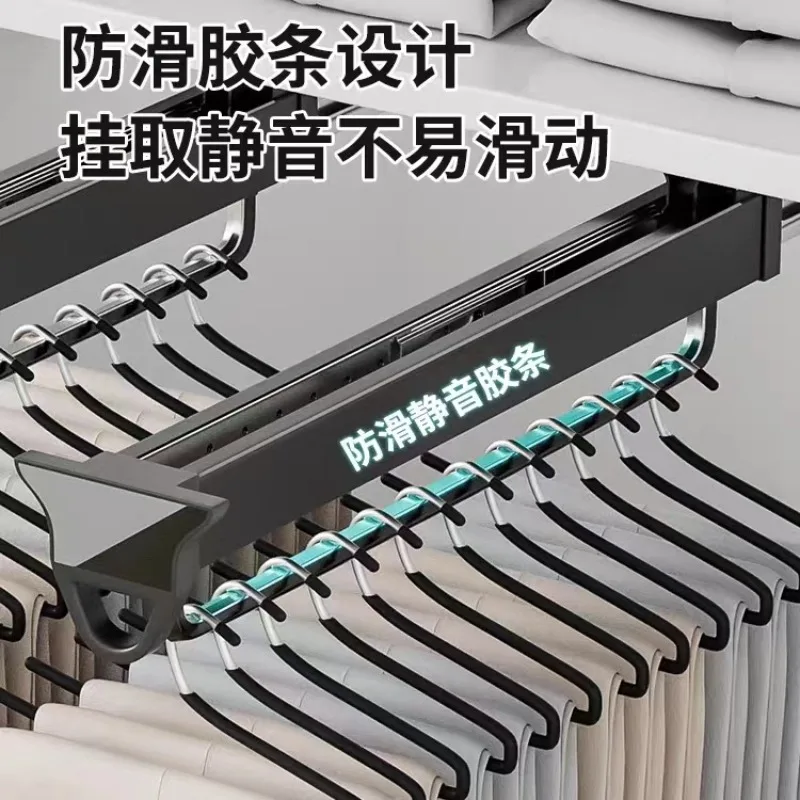 Регулируемая Вешалка для одежды тяжелая выдвижная штанга шкафа 25 см верхнее