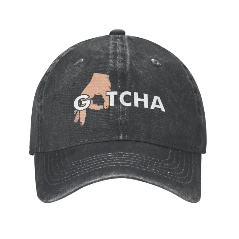 

New Personalized Cotton Gotcha Made You Look Baseball Cap Men Women Breathable Funny Finger Circle Hand Game Dad Hat Streetwear