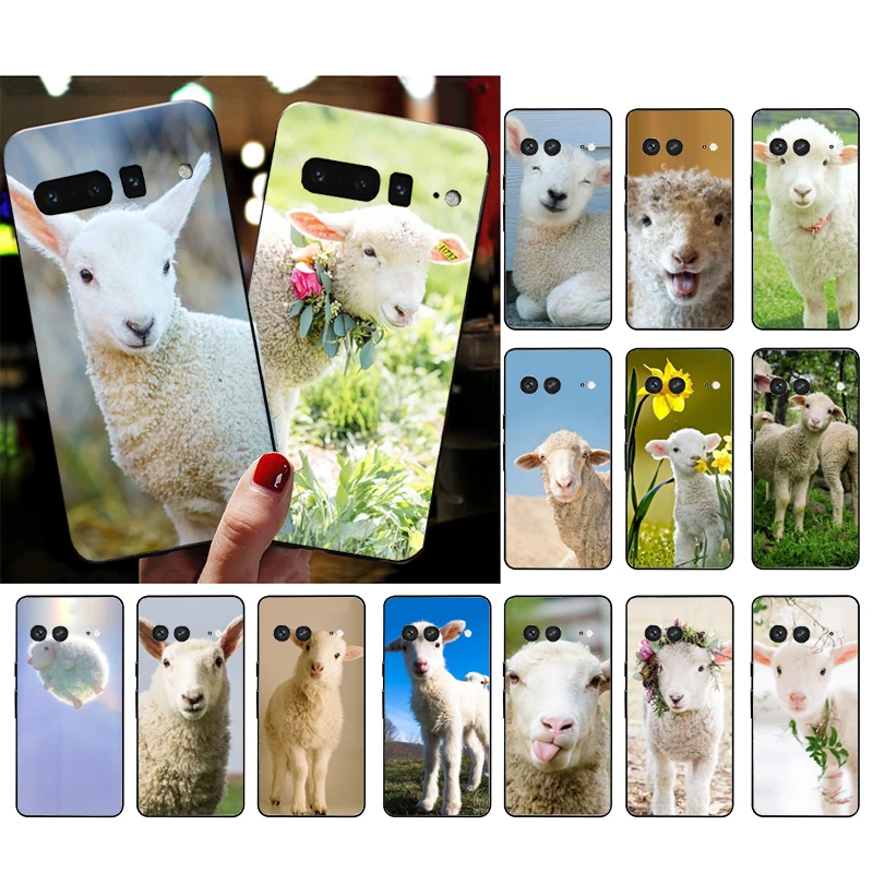 

Phone Case for Google Pixel 7 Pro 7 6A 6 Pro 5A 4A 3A Pixel 4 XL Pixel 5 6 4 3 XL 3A XL 2 XL lamb Sheep Case