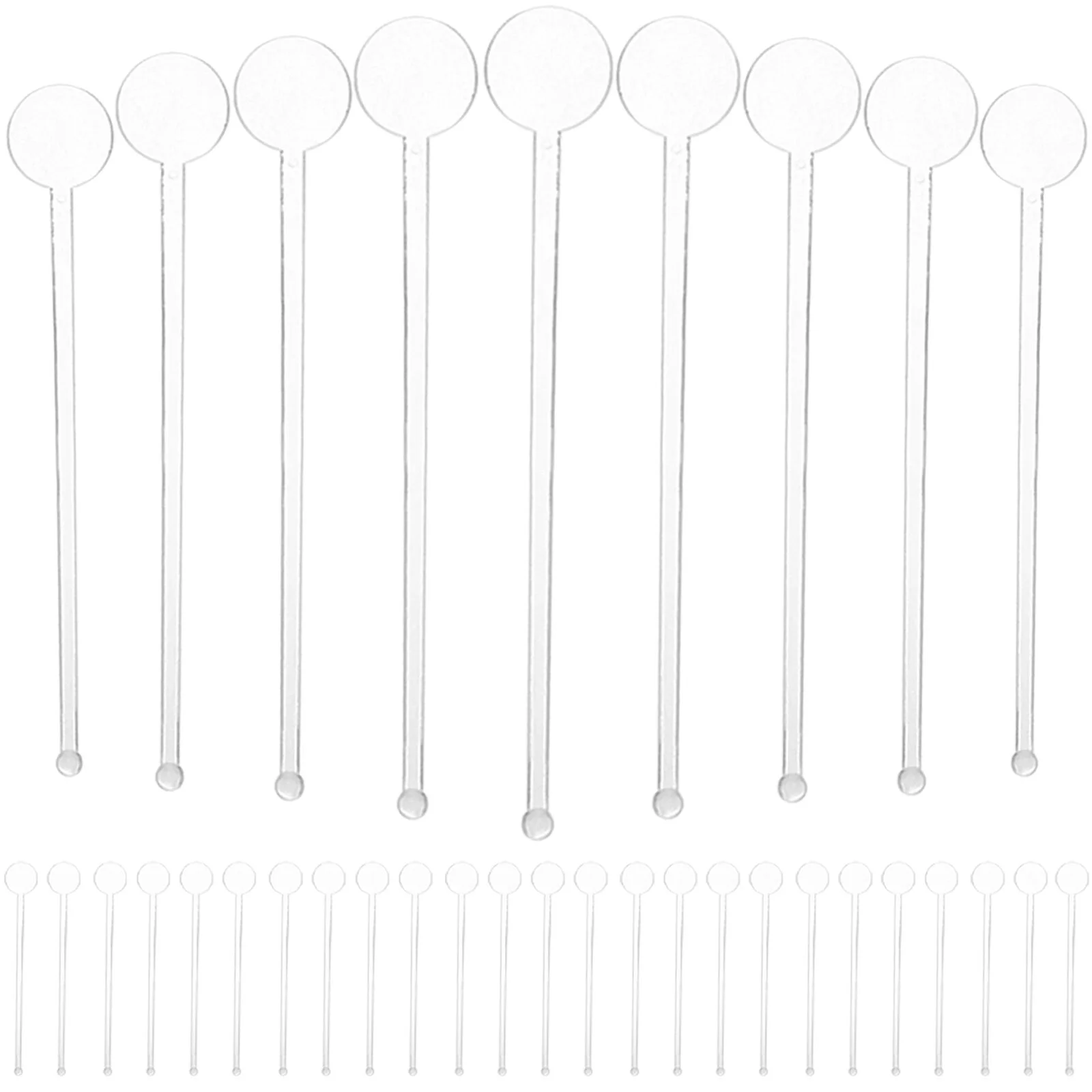 

80 Pcs Juice Plastic Stirring Sticks Coffee Round Tip Mixing Cake Decorating Swizzle Cocktail Stirrer Drinks Rod