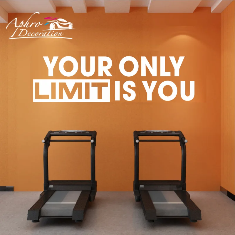 Наклейка на стену для тренировок и фитнеса