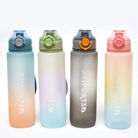 summer outdoor travel drink tumbler 1l ins water bottle cute plastic frosted leak proof mug fashion portable sport fitness cup