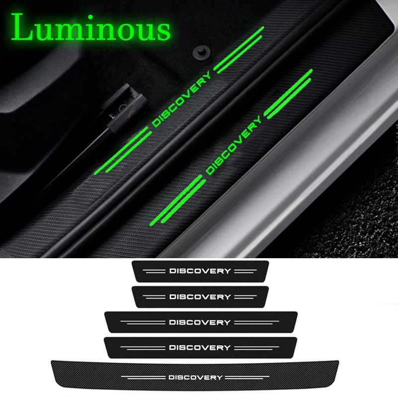 

Светящийся протектор для порога автомобиля, задний бампер для багажника, для Land Rover Discovery, логотип Defender Velar Range Rover
