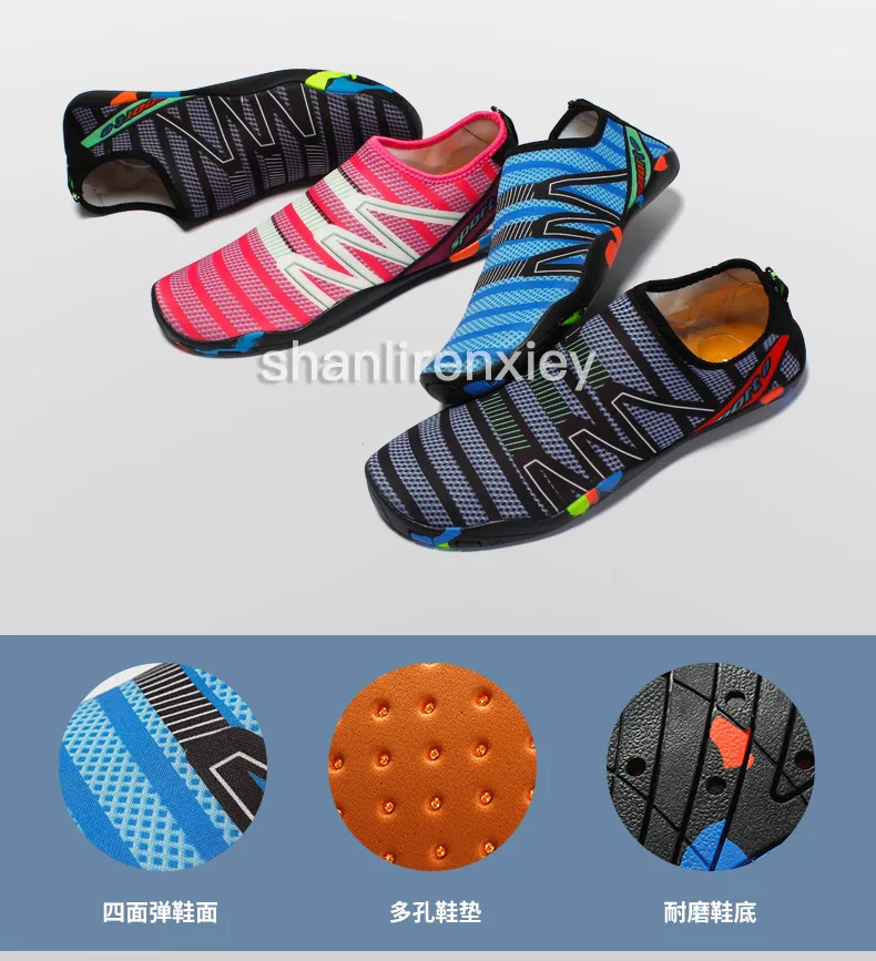 Плавательные туфли походные большой размер искусственная кожа обувь для