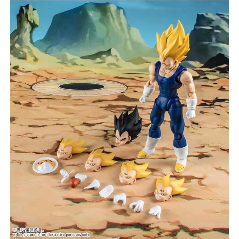 

6 Inches Demoniacal Fit Shf Anime Dragon Ball Enchantment Vegeta IV Bejita Yonsei Eight Full Anime Figure Model Toys