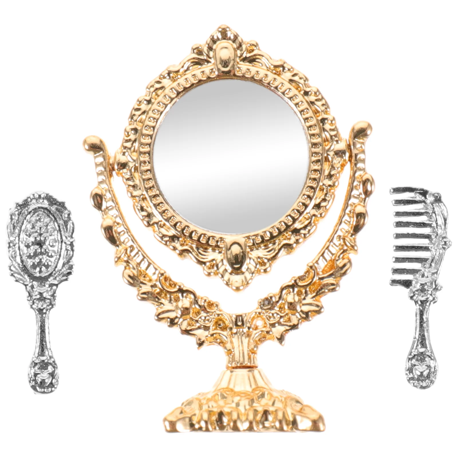 

Mini Mirror Model House Ornament Mirrors Plaything Party Kit Children Simulated