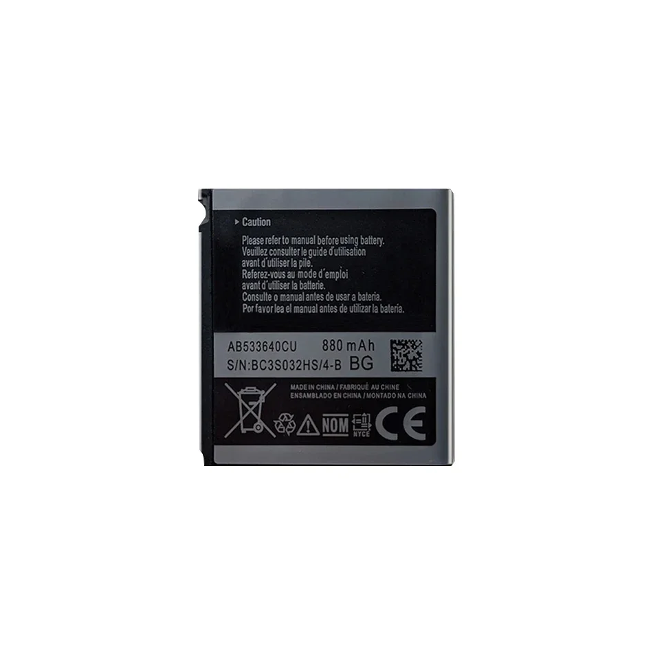Фото АБ 533640 CC AB 533640 Аккумулятор CU/CK/CE для Samsung S6888 S3710 S3600C GT-S3600i S3930C S3601C S5520 S569 880 мАч с трек-кодом №2