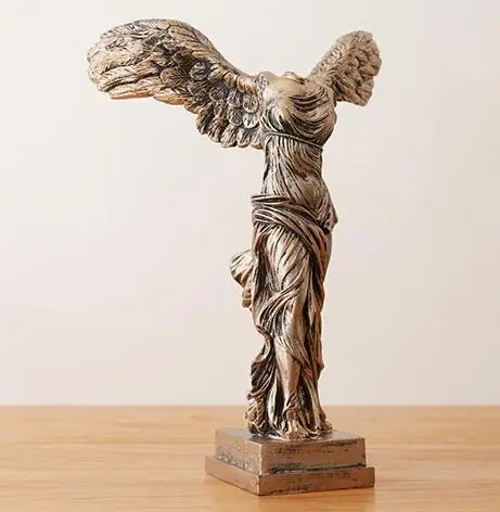 European classic goddess of victory sculpture decoration Furnishing model room classical Roman arts and crafts large figures