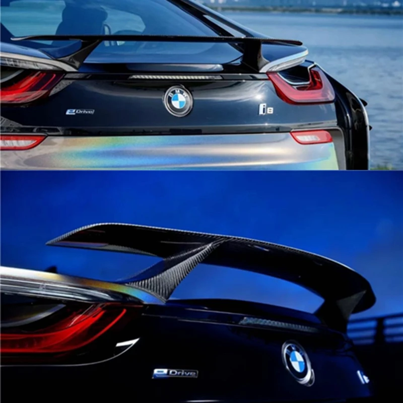 

For BMW I8 2014-2019 Car Styling Rear Spoiler Carbon Fiber / Forged Carbon Spoiler Trunk Lip and Tail Decoration