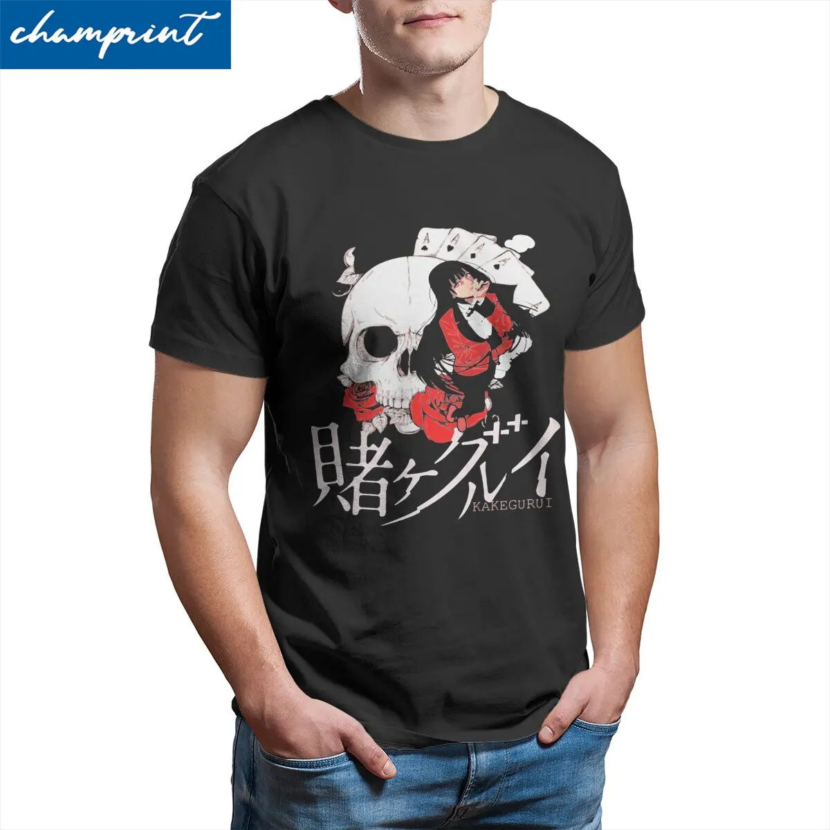 

Футболки Kakegurui Jabami Yumeko мужские Аниме винтажные хлопковые футболки с круглым вырезом футболка с коротким рукавом взрослые Топы