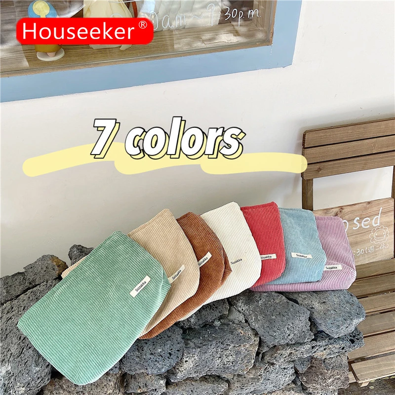 

Портативная сумка-Органайзер для ключей для телефона, однотонная Вельветовая косметическая сумка для хранения на открытом воздухе, сумка д...