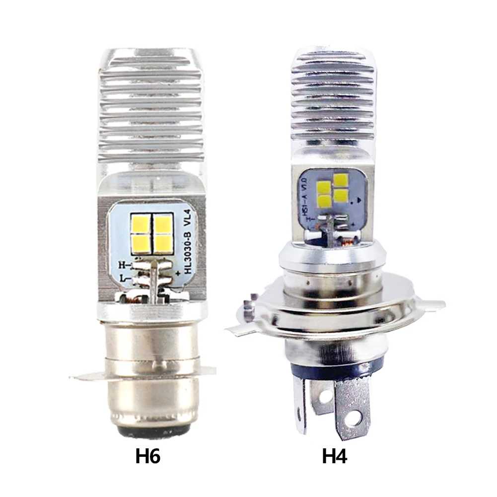 

Суперъяркая светодиодсветодиодный фара H4 PX15D для мотоцикла, 12-80 в, 3030 COB, передняя фара, дневные ходовые огни, универсальная фара для мотоцикл...