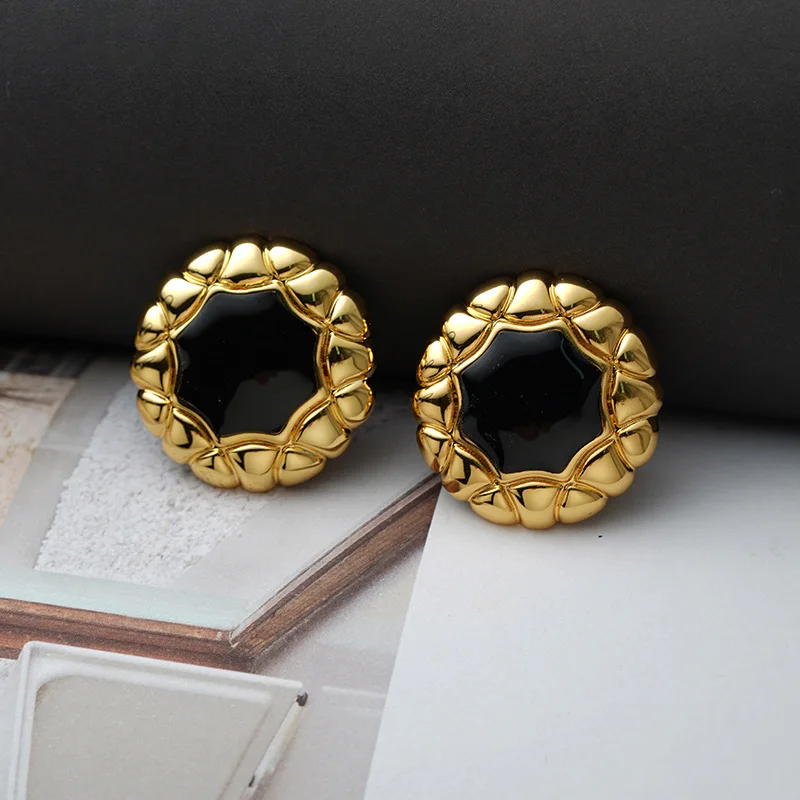French Classical Style Earrings For Women Palace Retro Styling Jewelry Luxury Niche Jewelry Accessories Wear For Wedding Parties